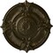 Ekena Millwork Attica Acanthus Leaf Ceiling Medallion (Fits Canopies up to 4 5/8"), 53 1/2"OD x 3 1/2"P, Green Gold CM53ATGGS - alternate 1